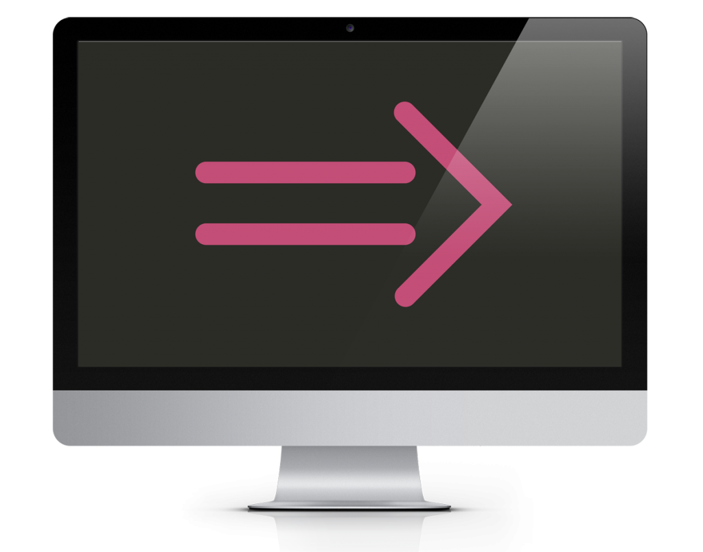 Javascript arrow function on computer screen